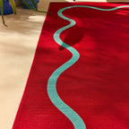 Positano - Tapis D'Extérieur - Polypropylène/Polyester - Bordeaux