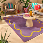 Positano - Tapis D'Extérieur - Polypropylène/Polyester - Violet