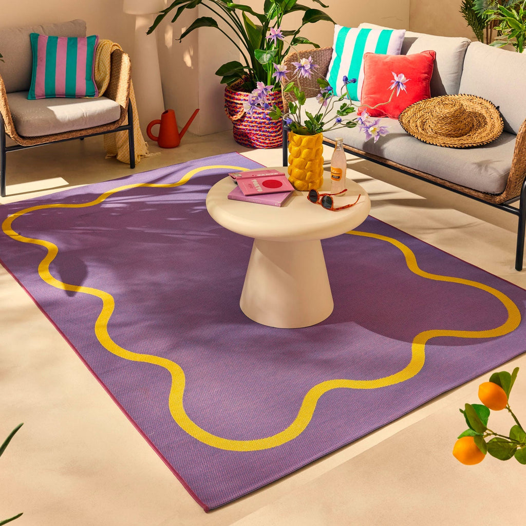 Positano - Tapis D'Extérieur - Polypropylène/Polyester - Violet
