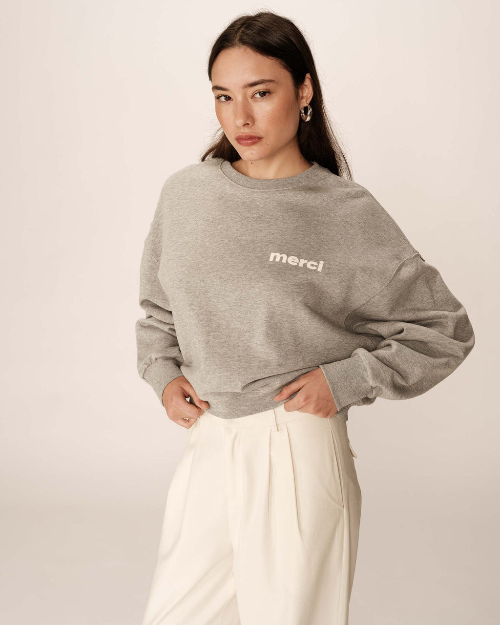 Sweatshirt Positive - Gris