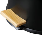 Forest Wood Stainless Steel Pedal Bin - 30L - Black