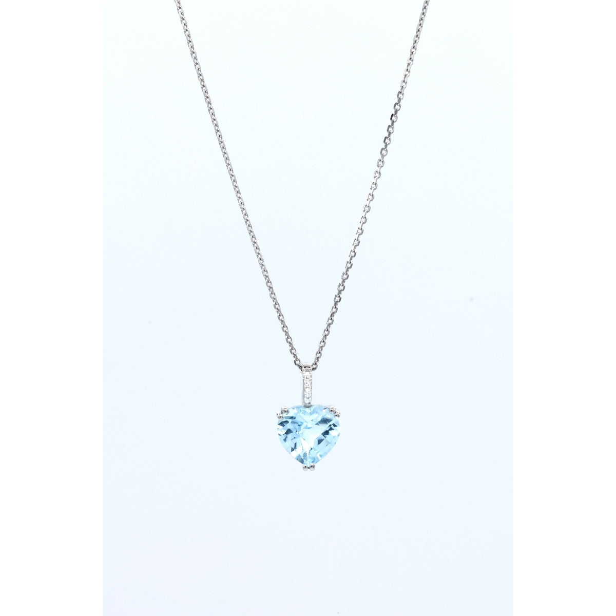 "Royalia" Pendant, Diamonds 0.009/4, Topaz