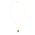 Pendentif "Beyla" - Jade Verte, Or Jaune 375/1000