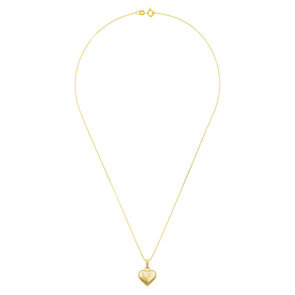 “Heart of Gold” Pendant 375/1000 Yellow Gold