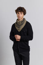 Bufanda Bandana Presley en Cachemira - Ledburry Caqui & Negro - Mixto