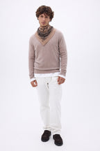 Bandana pequeño Presley - Beige Negro - Hombre