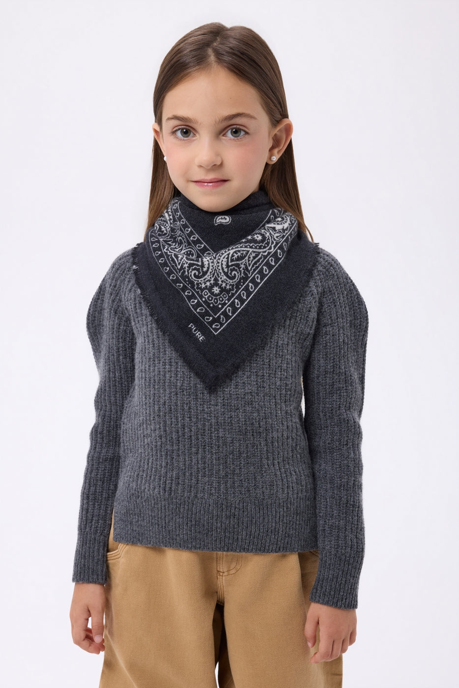 Petit Bandana Presley - Noir Blanc - Enfant