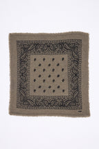 Small Presley Bandana - Chine Khaki Black Print - Men