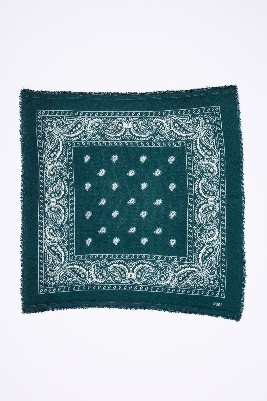 Bandana pequeño Presley - Verde botella blanco - Hombre