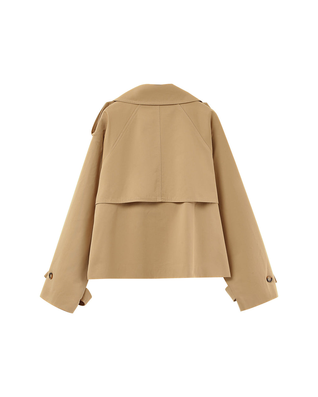 Spring Camel Short Trench Coat