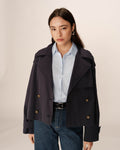 Spring Trench Coat - Navy