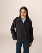 Spring Trench Coat - Navy