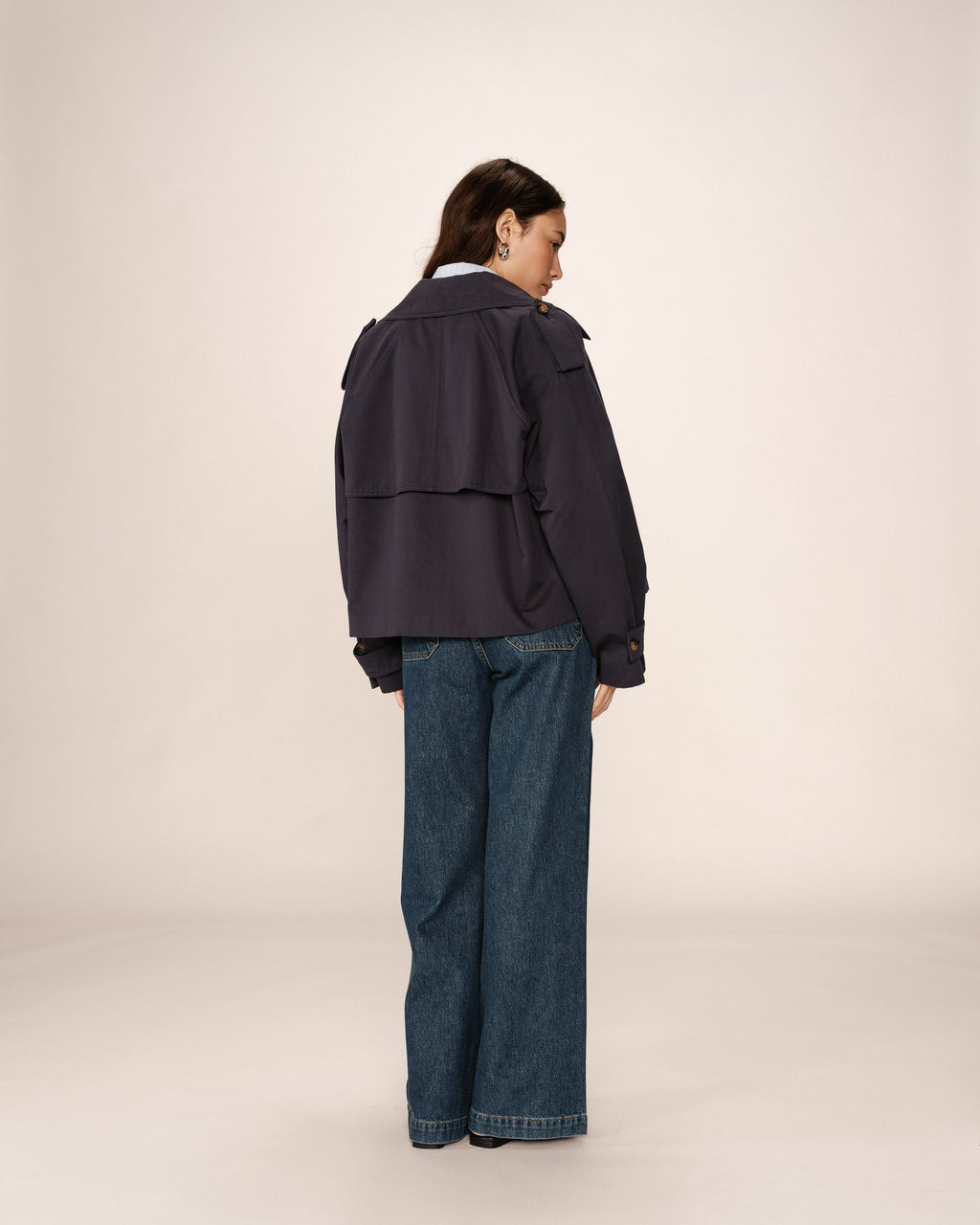 Spring Trench Coat - Navy