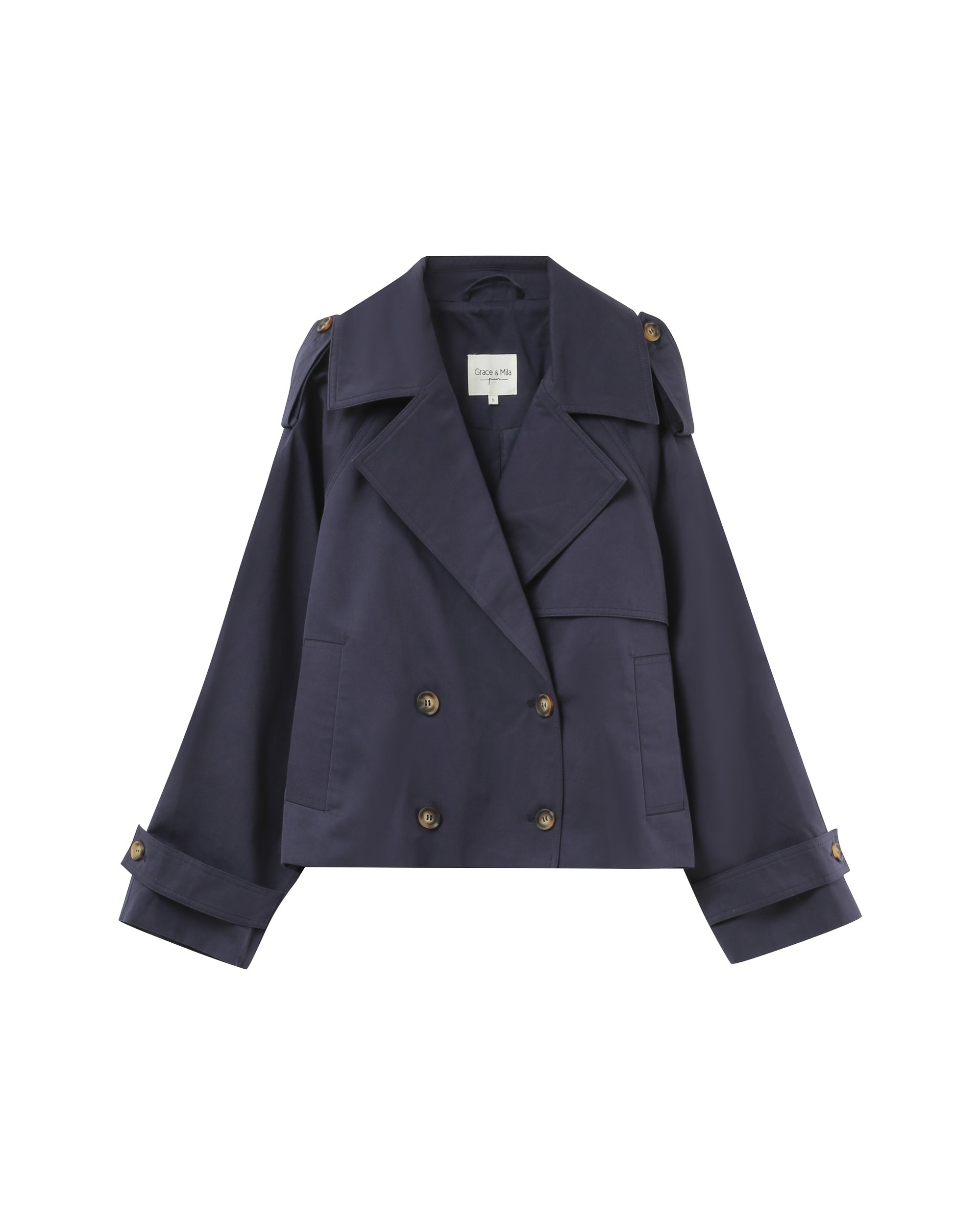Spring Trench Coat - Navy