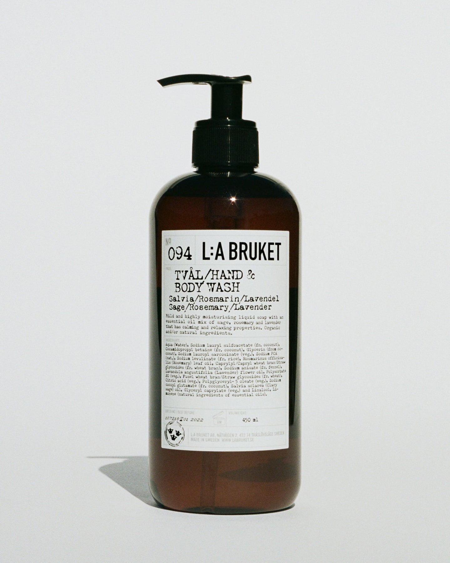 094 Hand and Body Wash Sage / Rosemary / Lavender