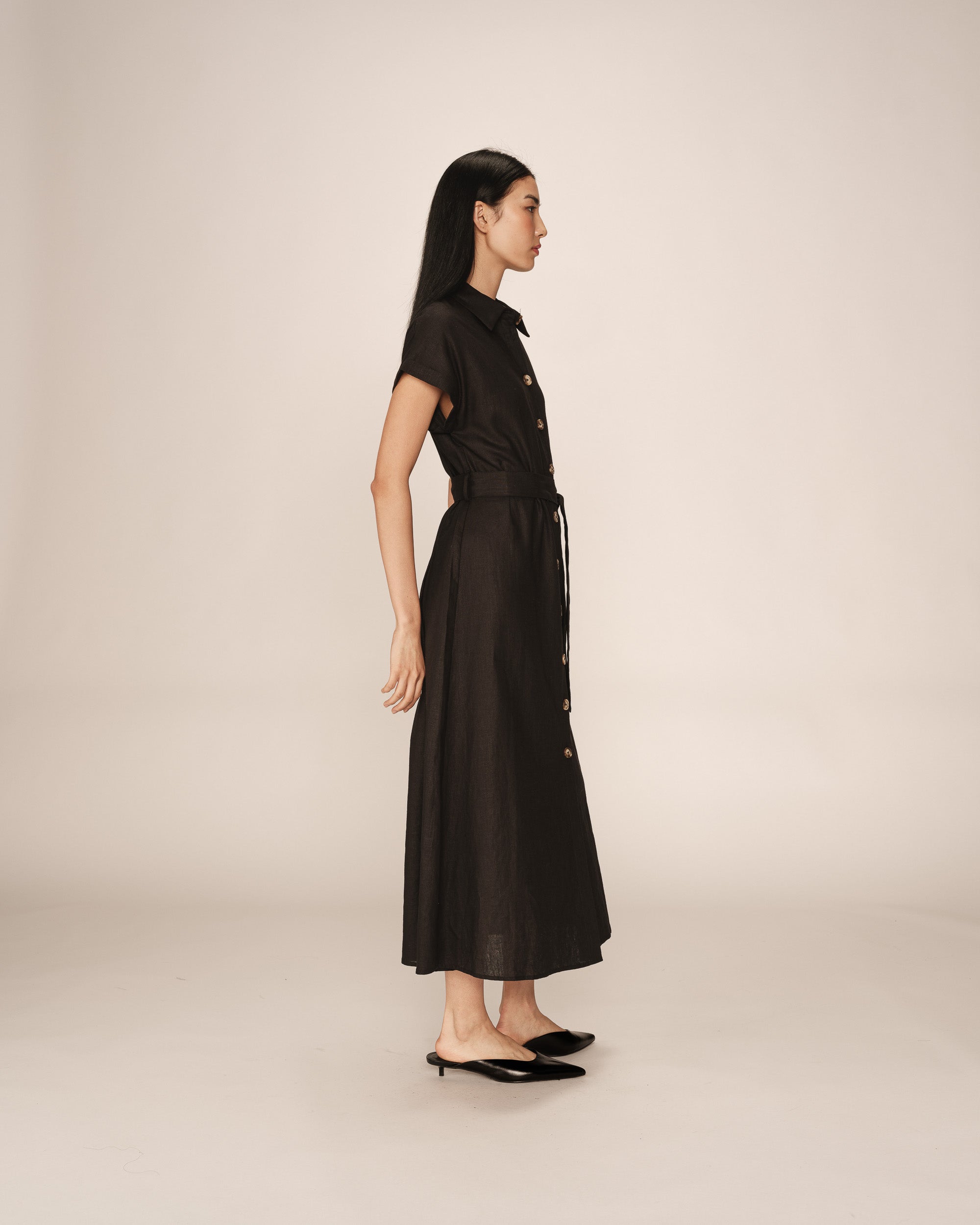 Prudence Long Dress - Black
