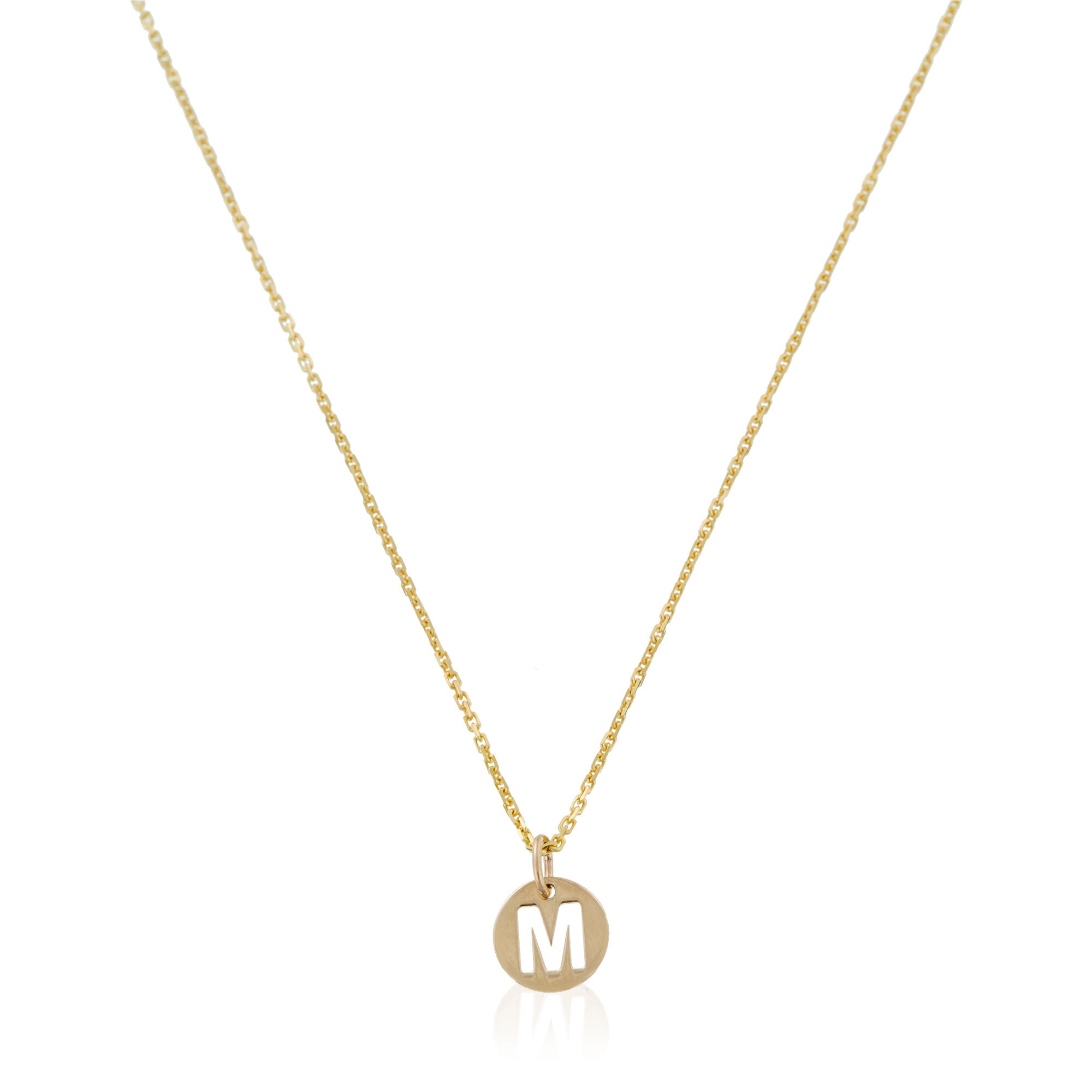 Pendant "Golden Letter M" 375/1000 Yellow Gold