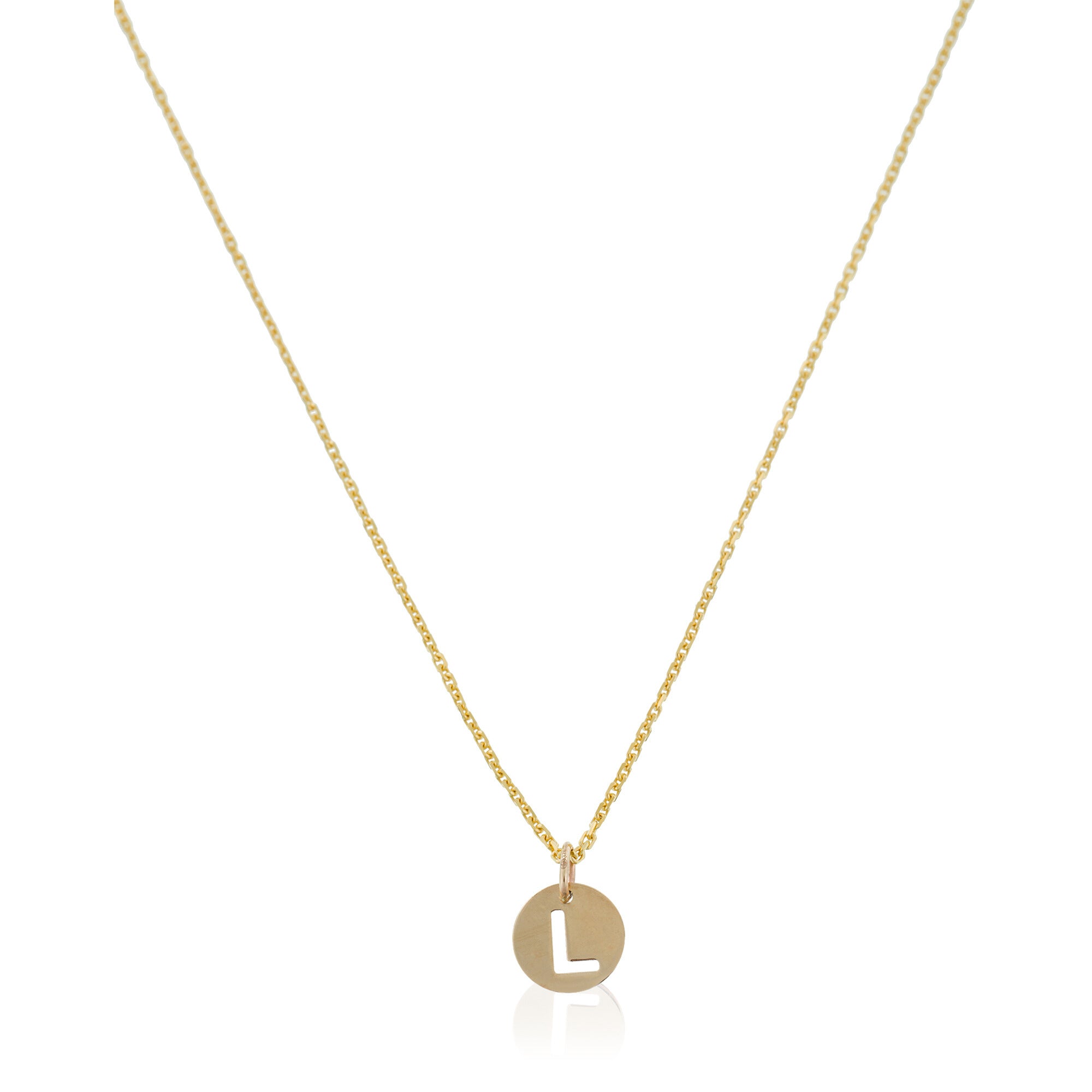 Pendentif "Lettre L Dorée" Or Jaune 375/1000