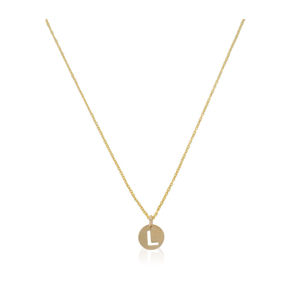 Pendant "Golden Letter L" 375/1000 Yellow Gold