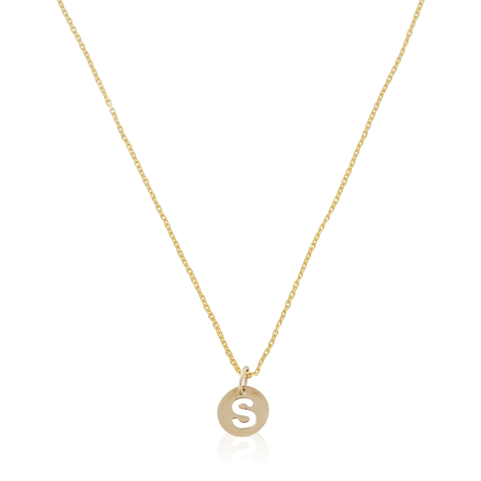 Colgante "Letra Dorada S" Oro amarillo 375/1000