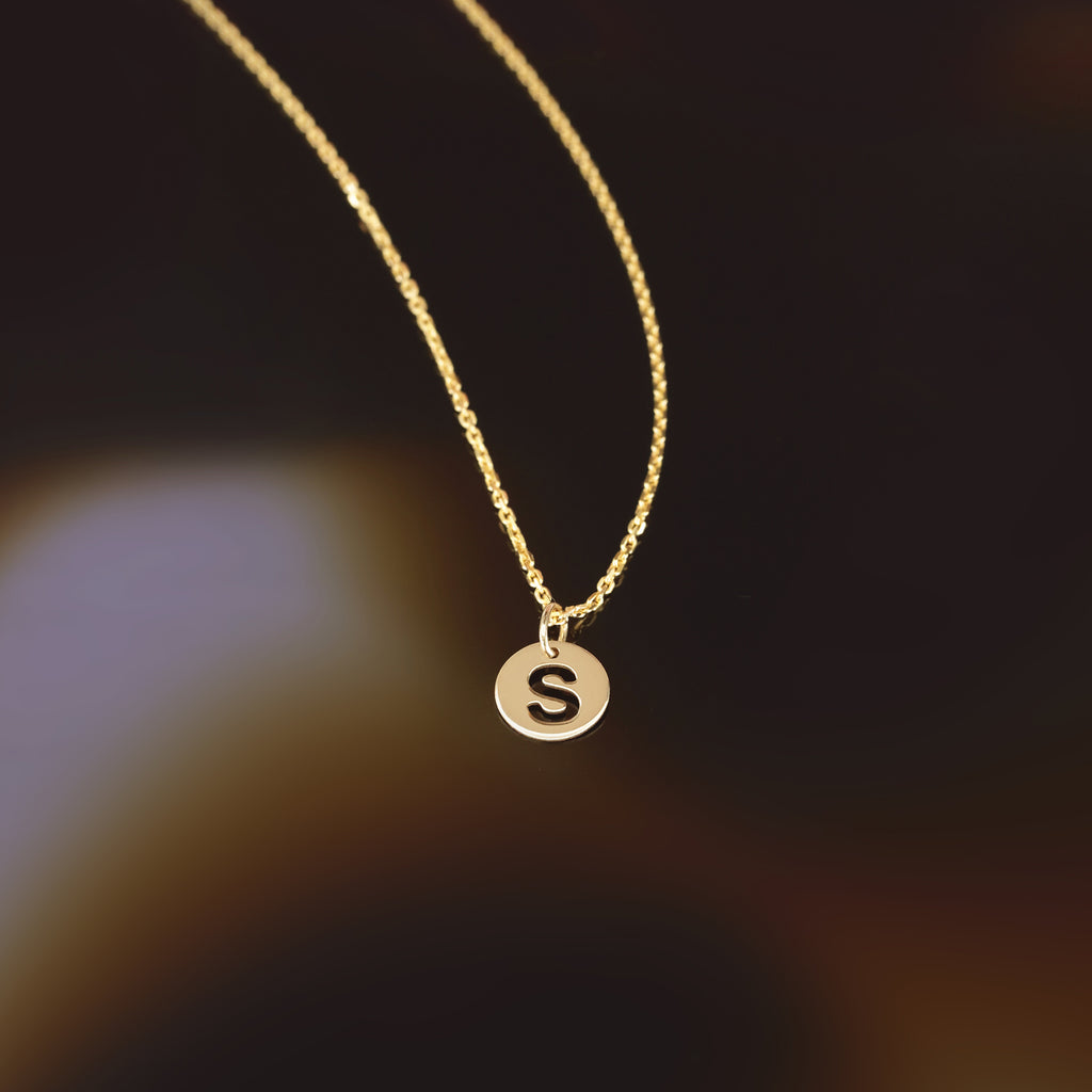 Pendentif "Lettre S Dorée" Or Jaune 375/1000
