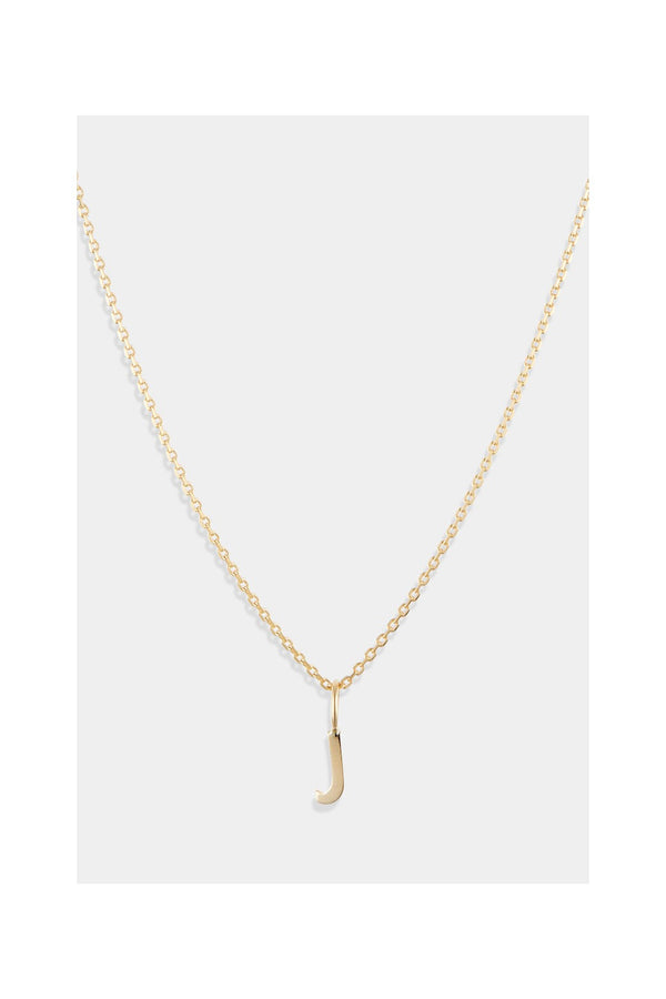 "Letter J" Pendant - 375/1000 Yellow Gold
