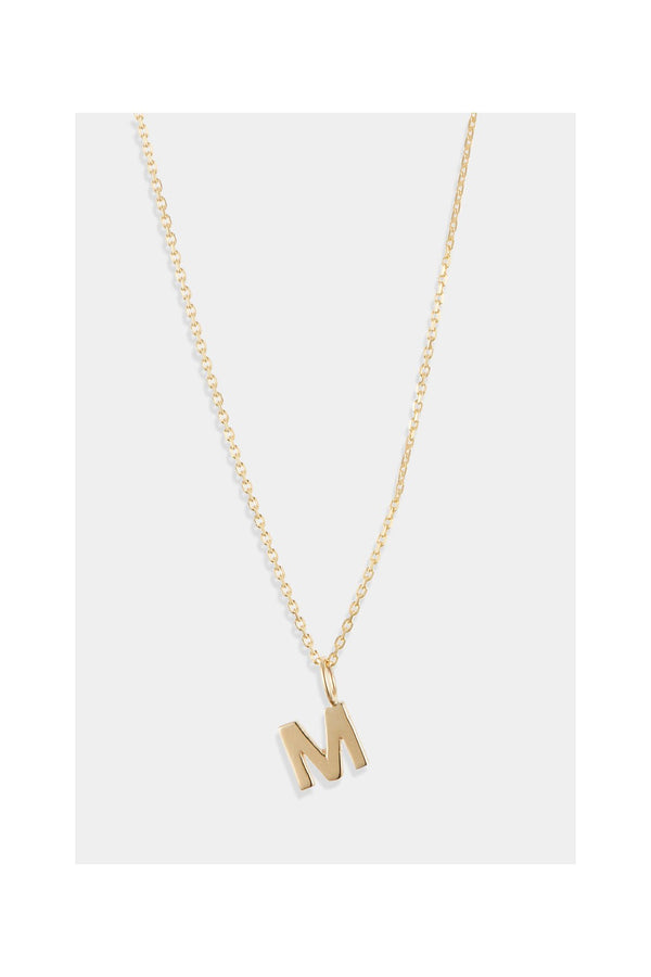 Colgante Letra M - Oro Amarillo