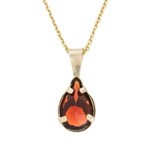 Garnet Drop Pendant 1.56Ct/1