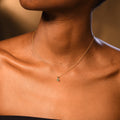 "Stud" Emerald 0.34ct/1 Yellow Gold 375/1000 Pendant