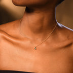 "Stud" Emerald 0.34ct/1 Yellow Gold 375/1000 Pendant