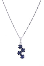 Pendentif "Quadra"  Saphir