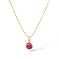 Pendentif "Puce 5Mm" Rubis: 0,74Ct/1