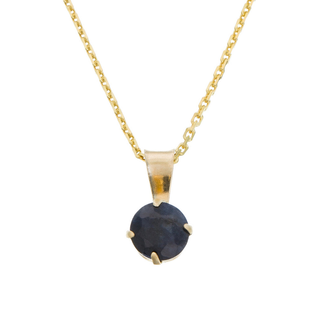 Pendentif "Puce" - Saphir Bleu: 0,70Ct/1