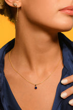 Pendentif "Puce" - Saphir Bleu: 0,70Ct/1