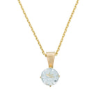 Pendentif "Puce" - Topaze Bleue: 0,66Ct/1