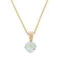 Colgante "Puce" de Topacio Azul: 0.66Ct/1 - Oro Amarillo 375/1000