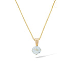 Colgante "Puce" de topacio azul: 0,66 ct/1