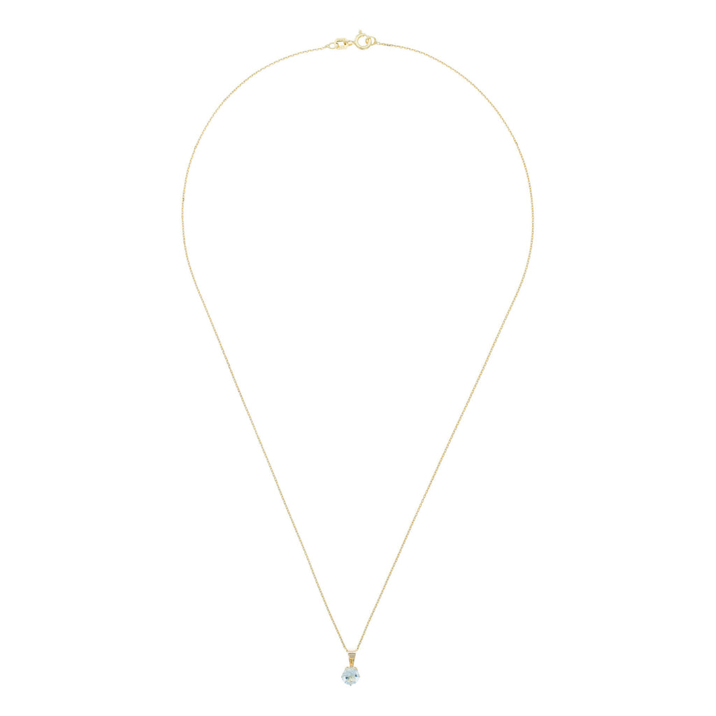 Pendentif "Puce" - Topaze Bleue: 0,66Ct/1