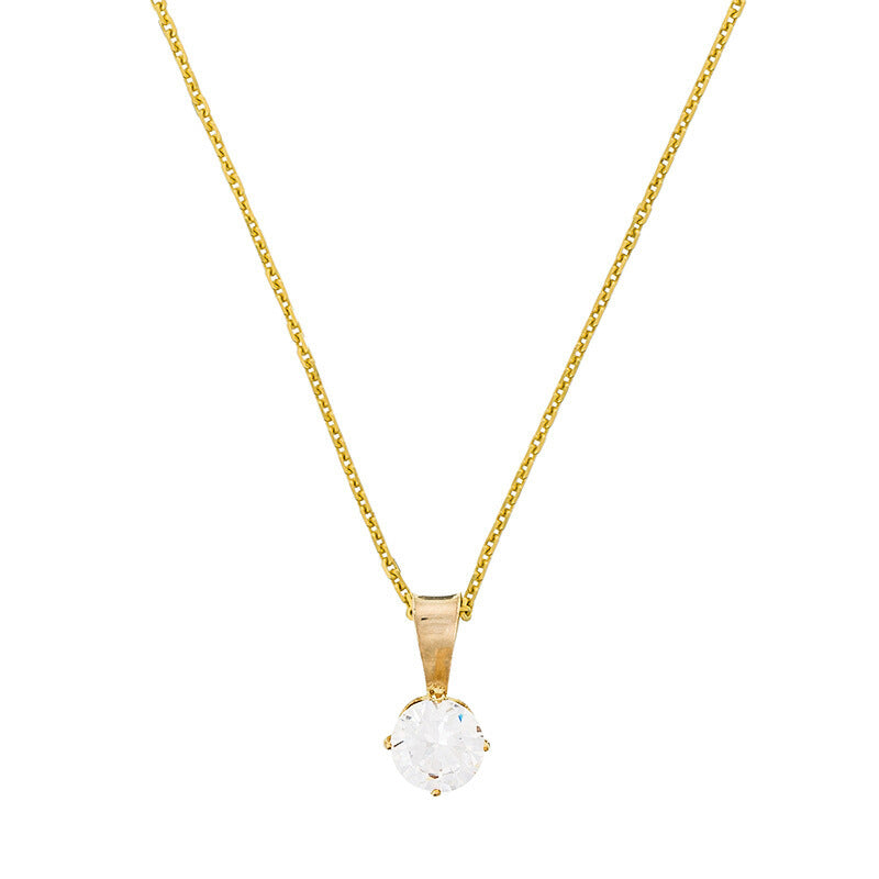 Pendentif "Puce" - Or Jaune 375/1000 Et Zirconium