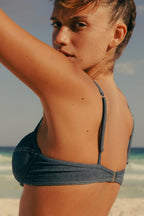Top con aros Tina - Denim