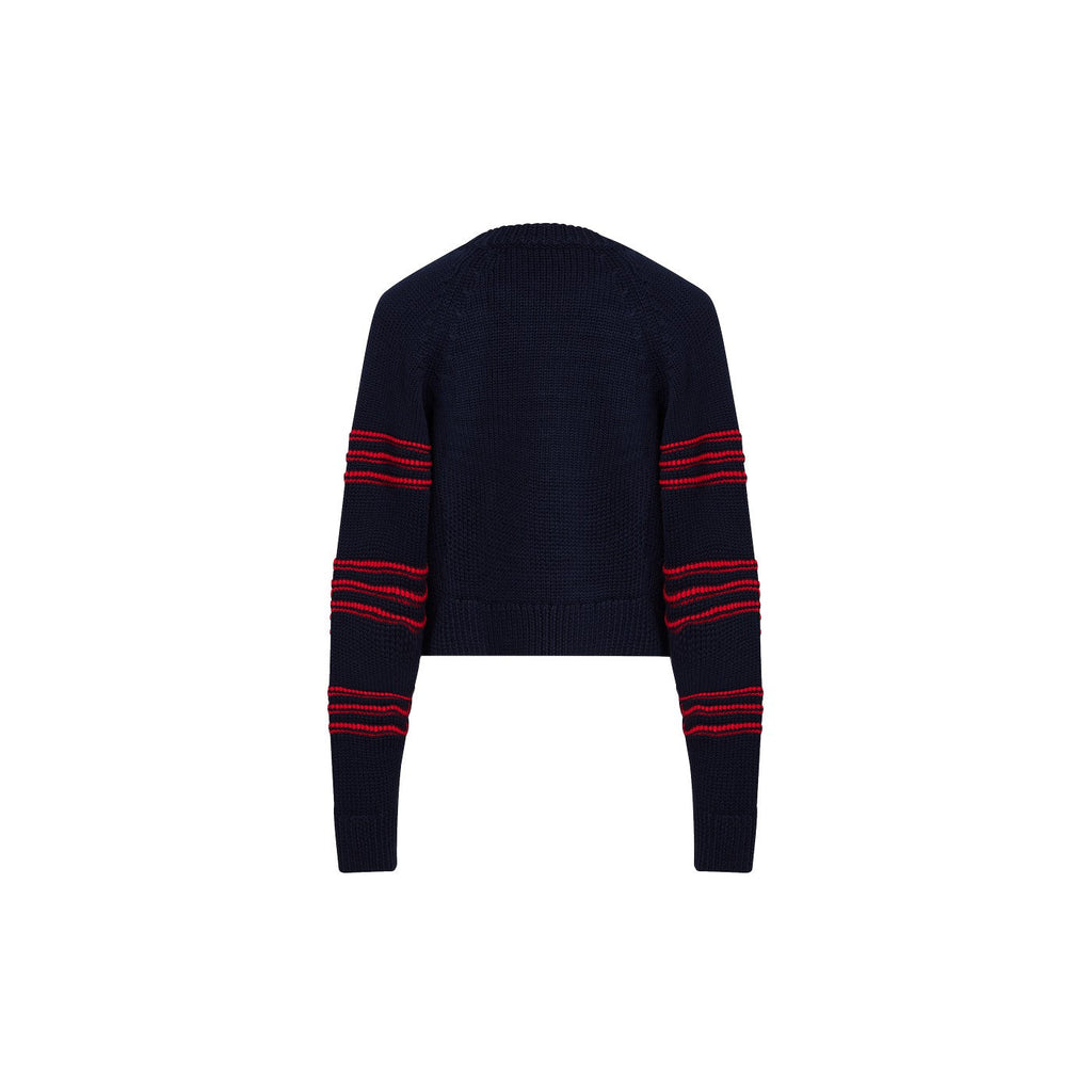 Pull - Raye Bleu/Rouge - Femme