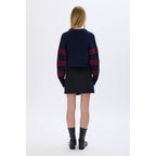 Pull - Raye Bleu/Rouge - Femme