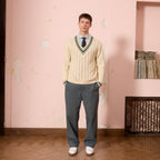 Pull Cricket En Coton Écru