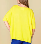 Mc Round Neck Poncho - Olympe - Lemon - Women