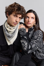 Jersey bandana Presley - Negro blanco - Mujer