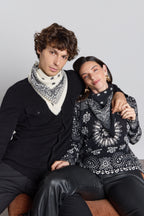 Jersey bandana Presley - Negro blanco - Mujer