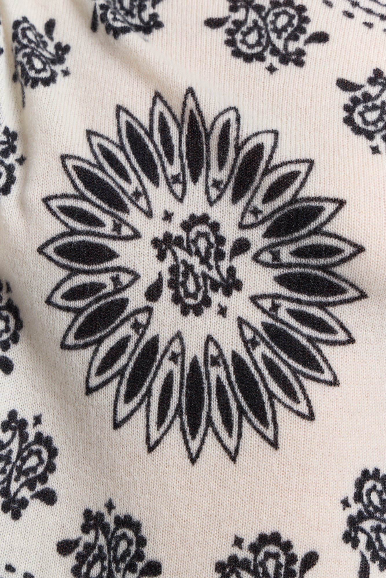 Pullover Bandana Presley - Blanc Noir - Femme
