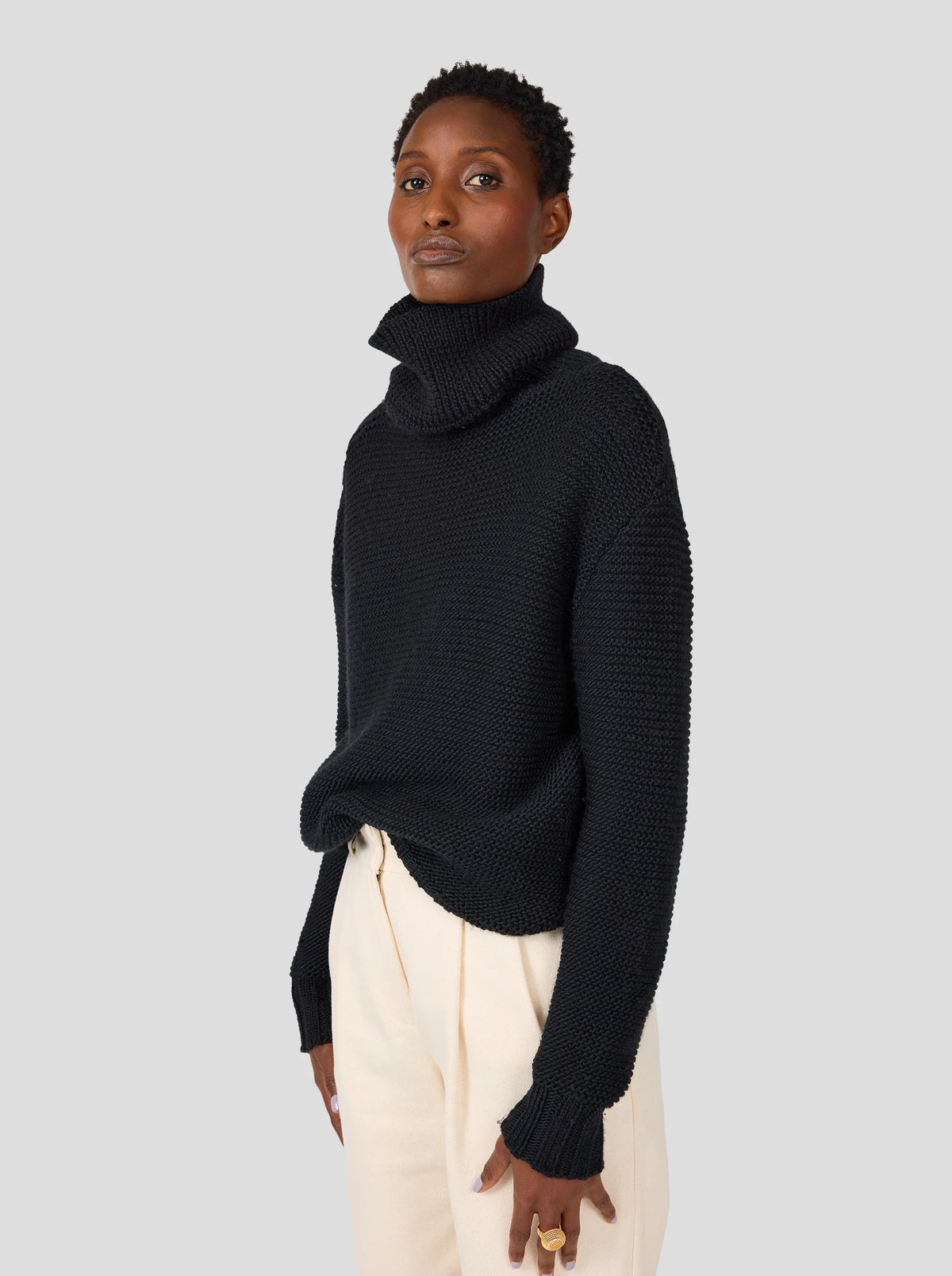 Strickpullover Bobbi in Schwarz