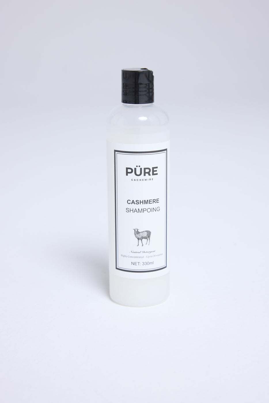 Champú detergente de cachemira Püre - Blanco Negro