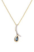 Pendentif "Oka" D0,05/16 & Saphir 0,35/1 - Or Jaune 375/1000